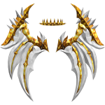 White and Gold Demon Wings