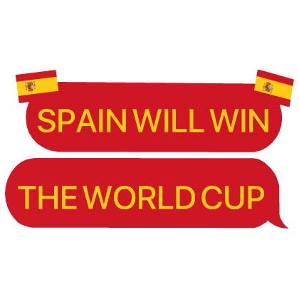 SPAIN WILL WIN THE WORLD CUP football text Roblox item