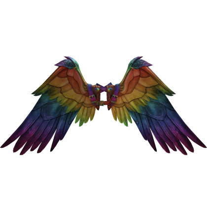 Recoloring of rainbow Icarus wing leather (addon) Roblox item