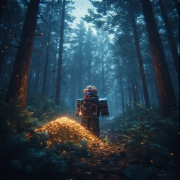 Walk through a forest until you get treasure icon