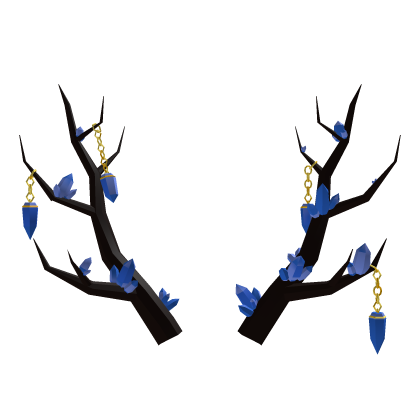 Amethyst Antlers (Blue) Roblox item