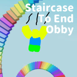 Rainbow Staircase To End Obby