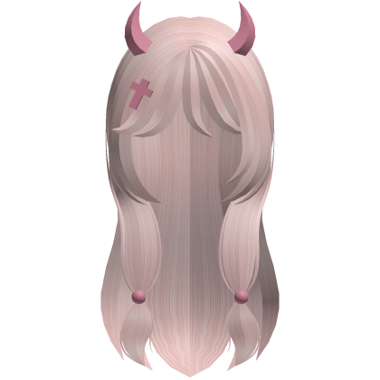 black devil horns pigtails hair