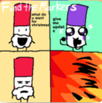 Find the markers.