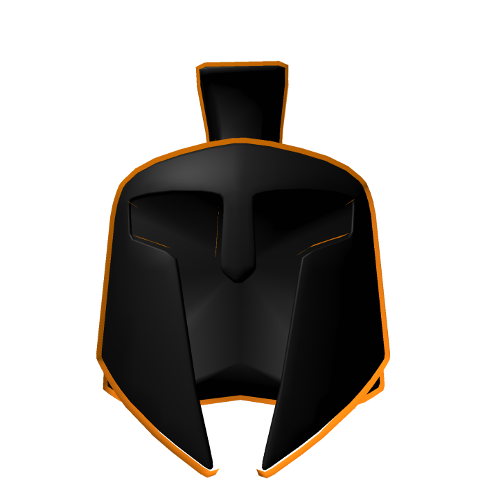 Orange Trojan Helmet
