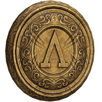 Gold Spartan Shield Roblox item