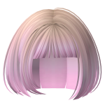 Blonde to Pink Short Side Tuck Idol Hair Cut