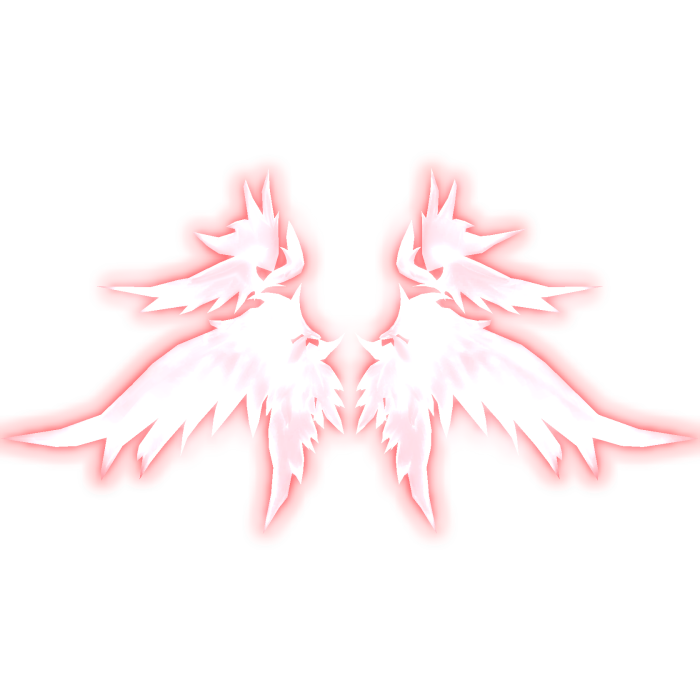 Glowing Emissive Seraphim Angel Wings (Red)