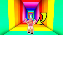 Slide down a rainbow slide!!!