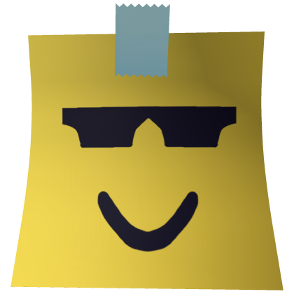 Classic Shades Sticky Note Mask Roblox item