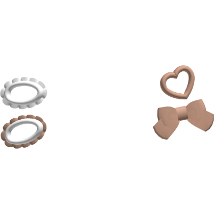 Christmas | adorable brown heart winter clips