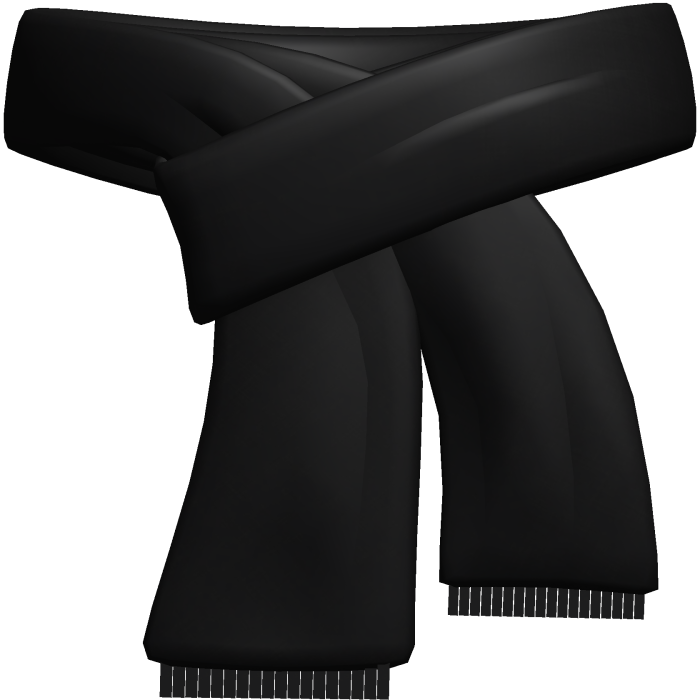 Winter Black Scarf