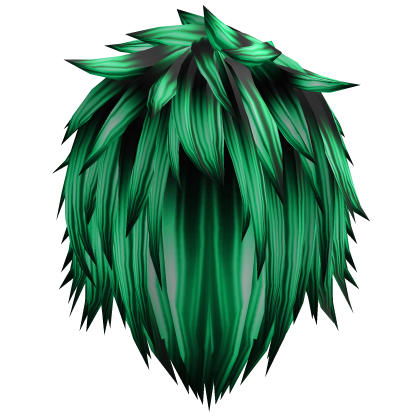 scene teal messy  jaggered spikey emo vkei hair Roblox item