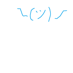 { ¯\_(ツ)_/¯ }