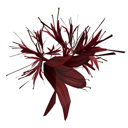 Red Spider Lily Japanese Flower Headpiece Right