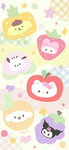 My melody hello Kitty cinnamon roll and friends