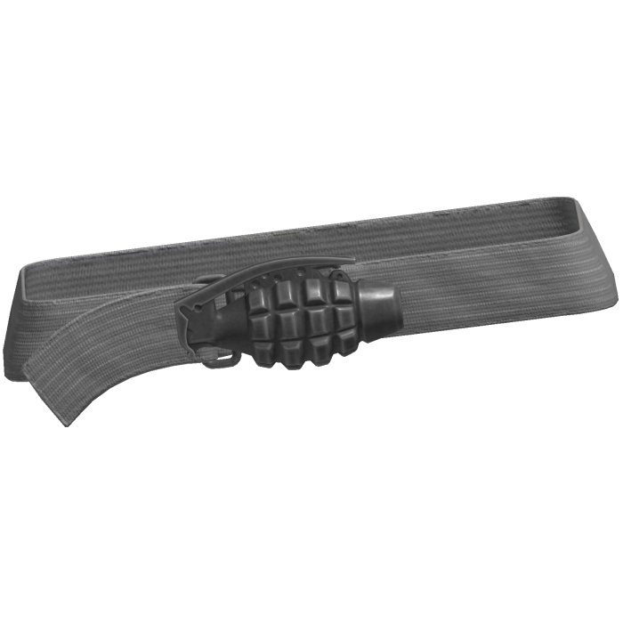 Y2k Grunge Grenade Belt White 3.0