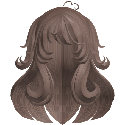 ୨ৎ Sweet Brown Fluffy Long Hair With Pigtails