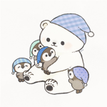 Cute kawaii polar bear club