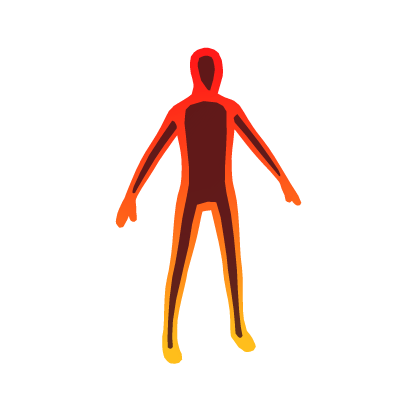 Gradient Full Body Outline Avatar Aura Orange thumbnail