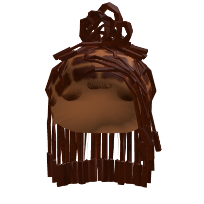 ⚜️• Half Up Barrel Locs (Brown)