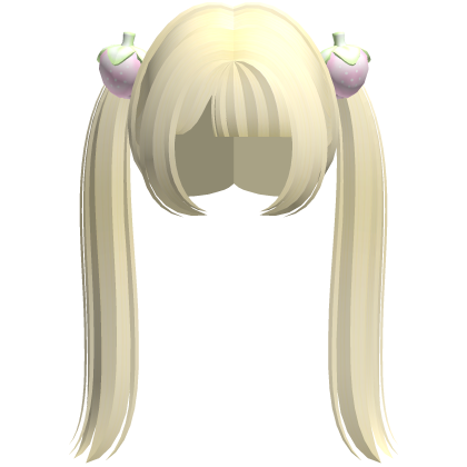 ୨୧ : cutecore yellow long strawberry pigtails