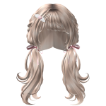 🍀Ribbon Braid Pigtails (Platinum Blonde)