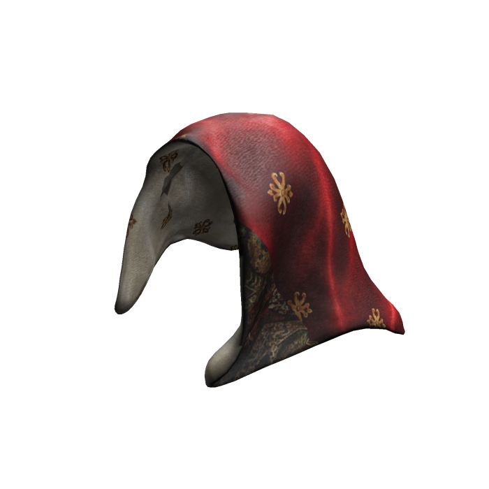 Red YSL Head Scarf