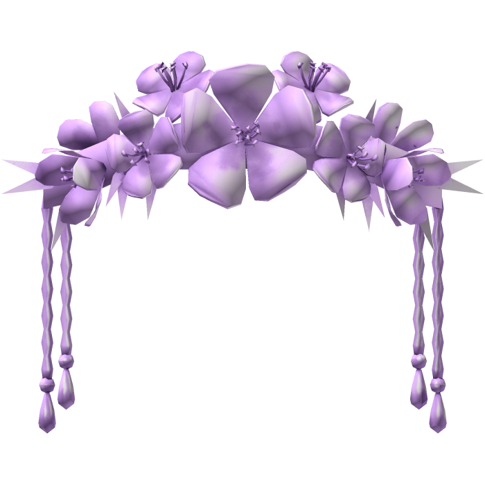 Violet Purple Flower Headpiece 