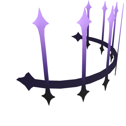 Yuno Black + Lavender Half Crown Roblox item