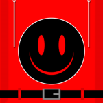 red smiley fans