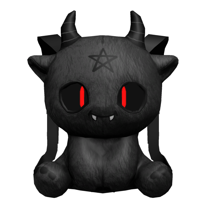 Cute Black Demon Backpack w/ Following Eyes [3.0]