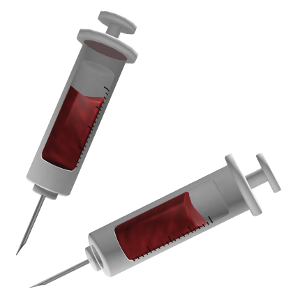 red nurse syringe in my head