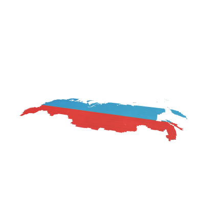 Russia flag 1991 + map