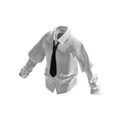 💗Y2K OVERSIZED SHIRT WITH TIE_WHITE