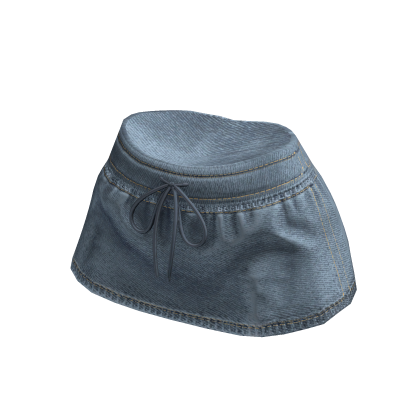 Lightwash Denim Tied Skirt thumbnail