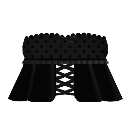 cute black polka dot dress with lace