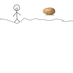 Stare at a potato simulator