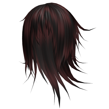 Dark Red Emo Vkei Windy Long Model Hair 74. 