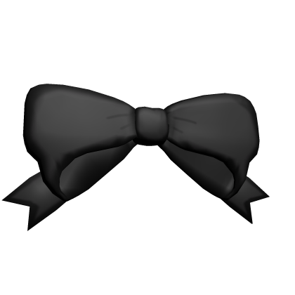 ♡ kawaii adorable black pigtail bows  Roblox item