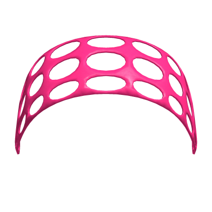 Hot pink hollow cut-out headband Roblox item