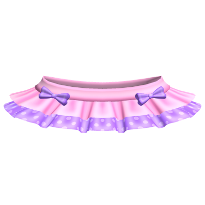 ♡꒱ cutesy kawaii light pink and purple tutu skirt