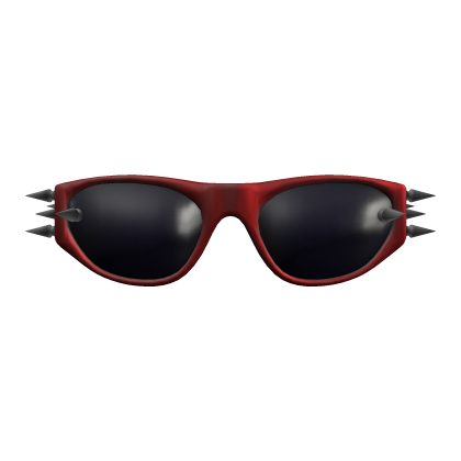 Red y2k spike glasses