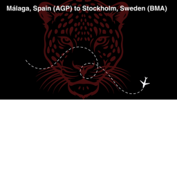 Málaga, Spain (AGP) to Stockholm, Sweden (BMA)