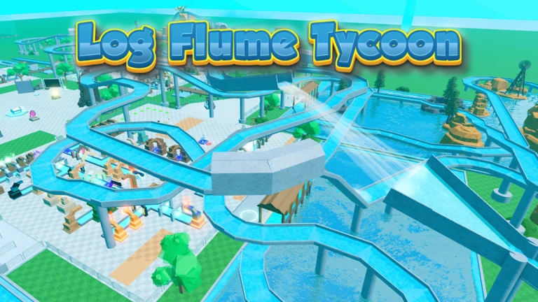 More About Log Flume Tycoon, Image source: Roblox.com