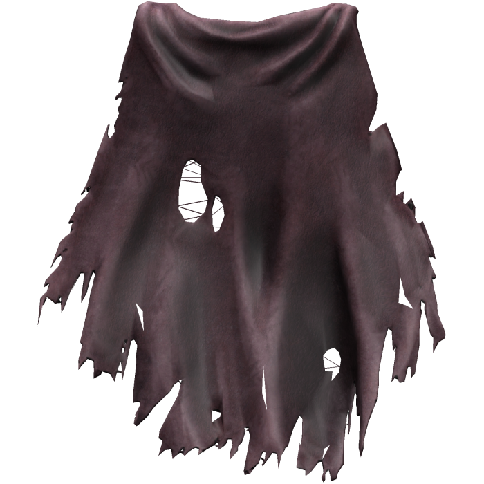 Purple Old Torn Ripped Traveler Cape 