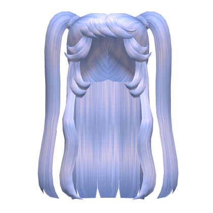 Popular Girl Pigtails Hair in Blue Roblox item