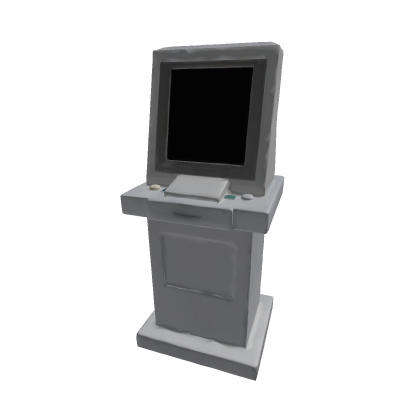 Public Payment Kiosk — Stylized Low-Poly