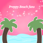 Preppy beach fans!