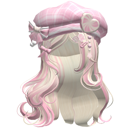 ♡ Christmas Swirls w/ Beret (Pink Beige)